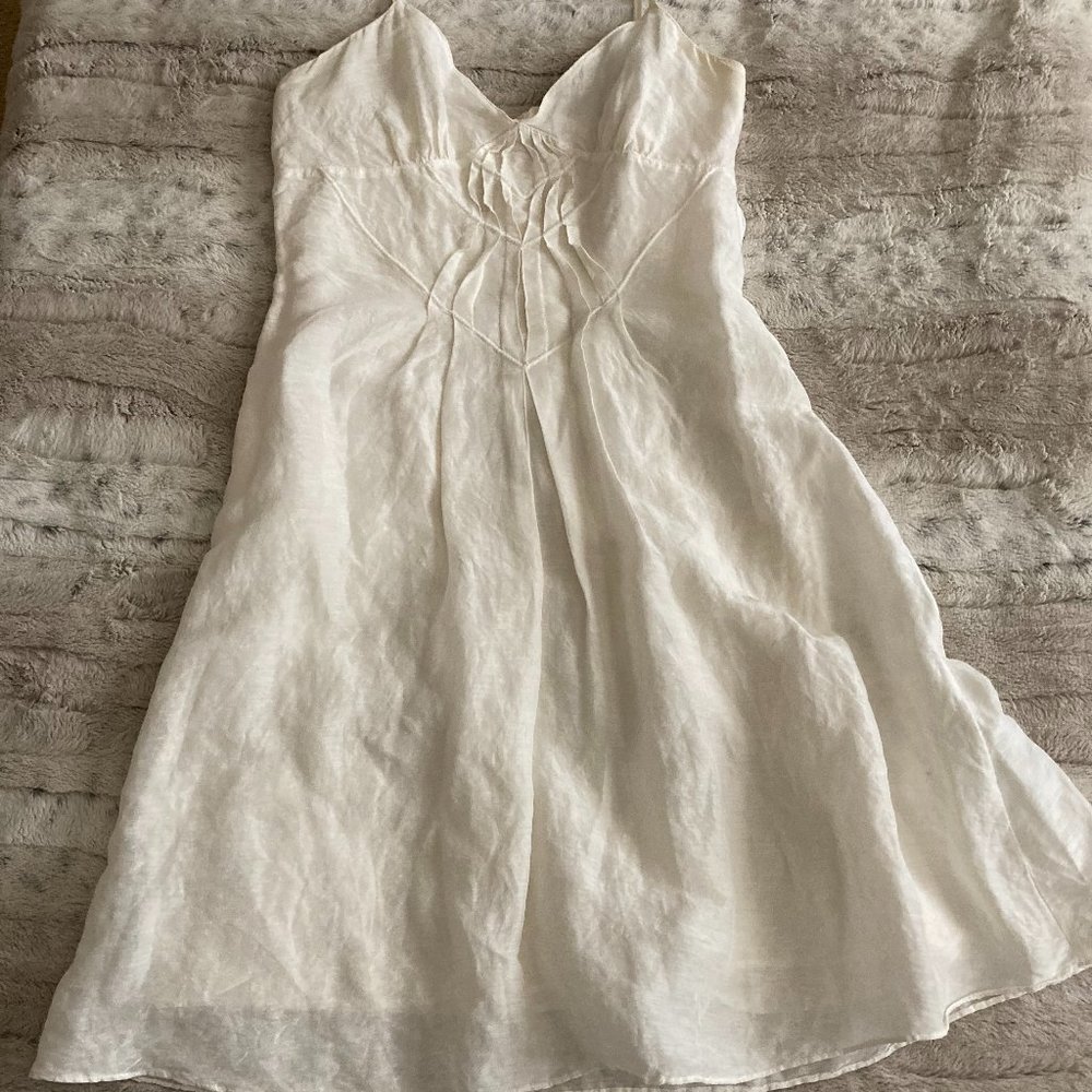 XS MAX Studio Linen/Silk Strap Dress